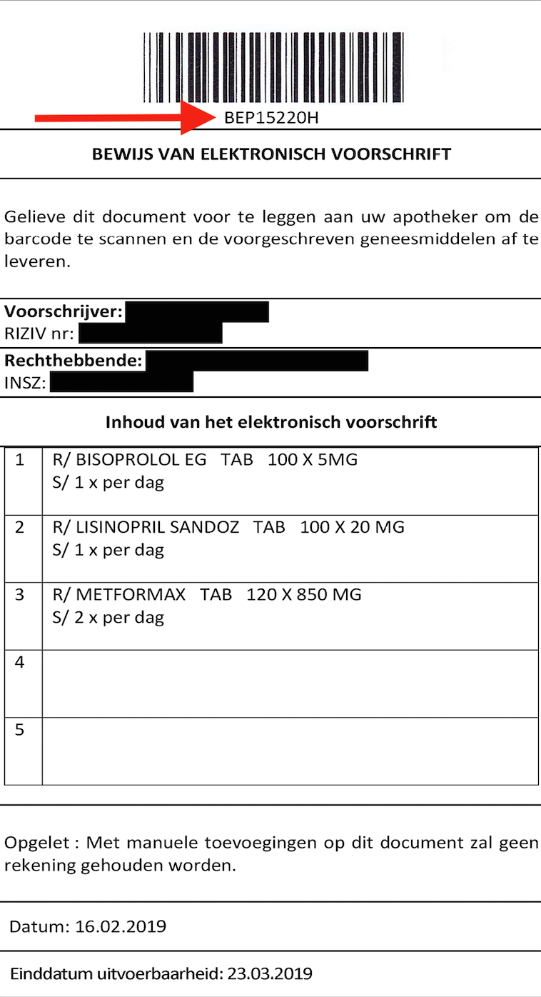 Voorbeeld recept